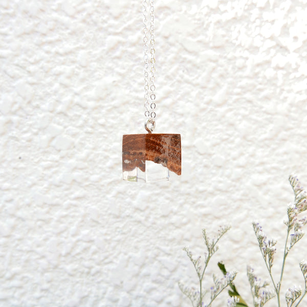 Little Wood Necklace (clear)
